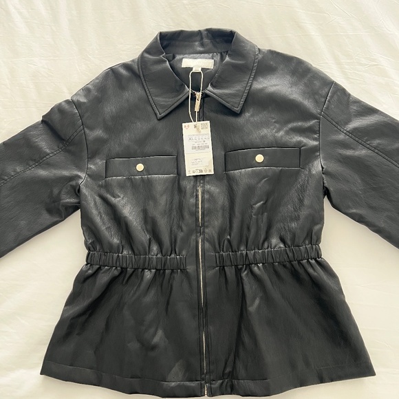 BNWT FAUX LEATHER JACKET - Picture 7 of 7